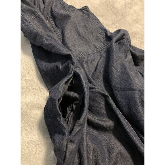 Anthropologie Holding Horses sz O Denim Sleeveless Dress Capsule Laganlook - Picture 10 of 11